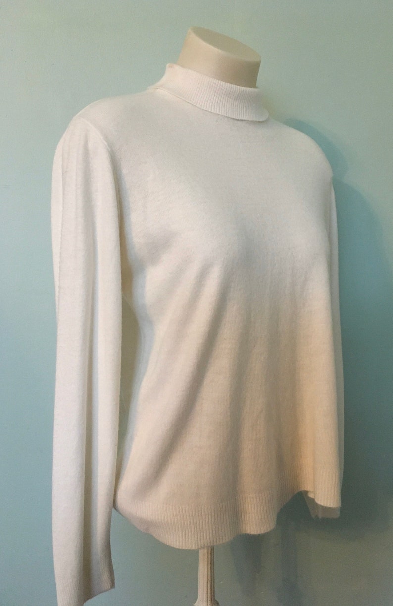 Vintage Ivory Turtleneck Sweater Kelita 1960s Sweater 60s - Etsy