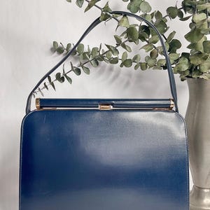 1950s 1960s A Naturalizer Top Handle Handbag, Vintage 50s 60s Purse, Mid Century Accessory image 11