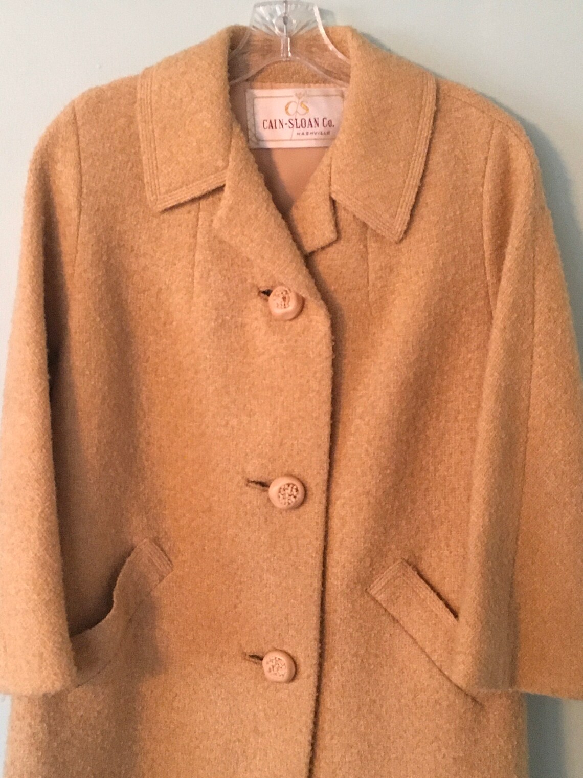 Vintage 1950s Coat Cain Sloan Vintage Coat MidCentury Coat Etsy