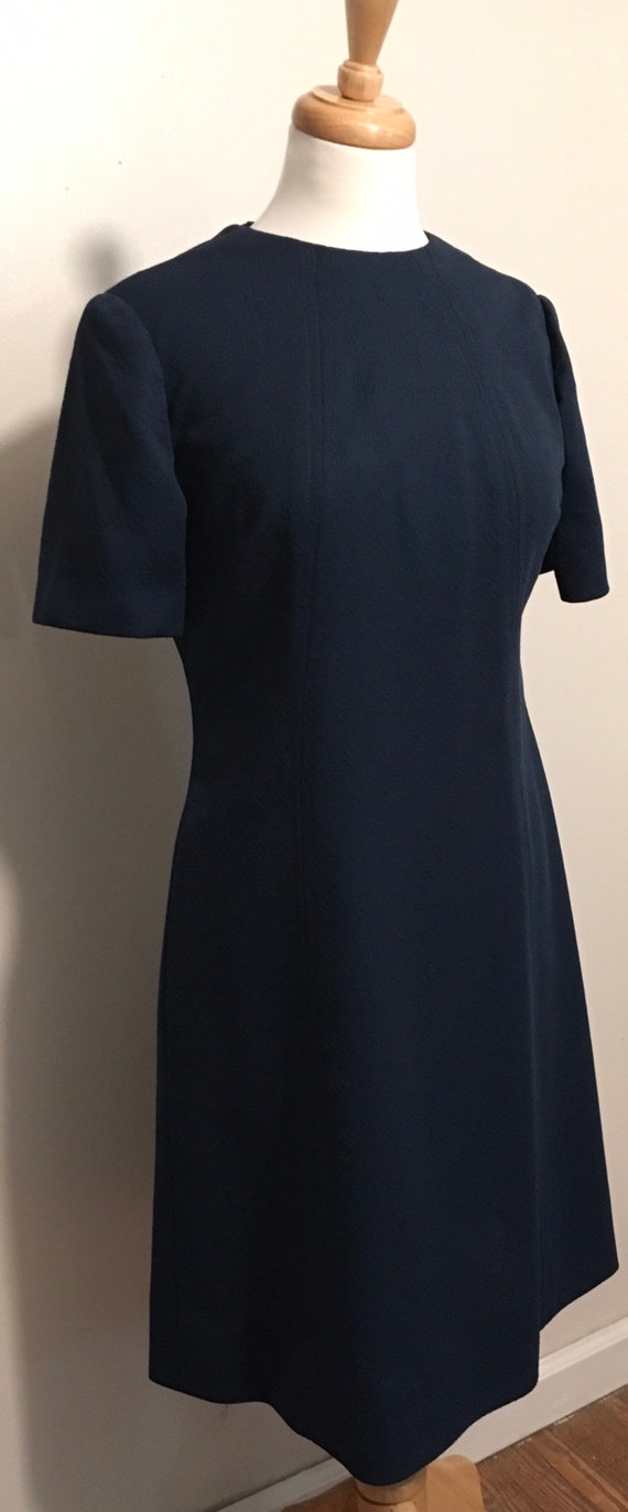 Vintage Navy Blue Dress, 1960s Dress, Vintage Dre… - image 7