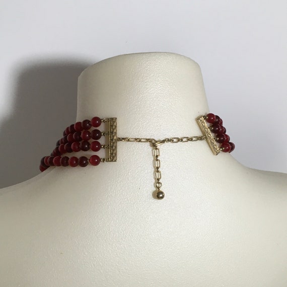 Vintage 4-Strand Beaded Necklace, Vintage Jewelry - image 6