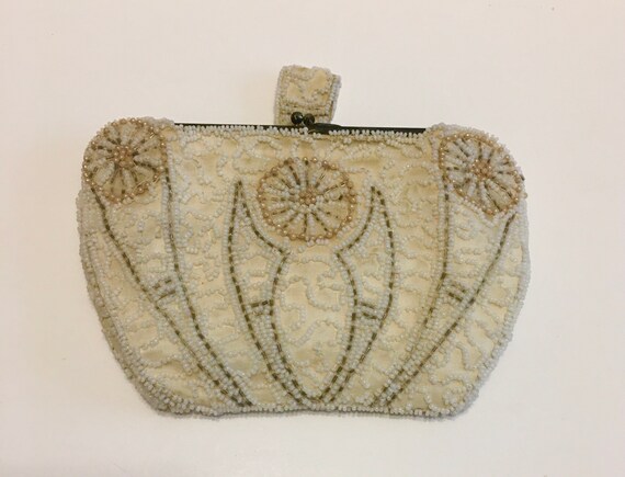 1920s 1930s Art Deco Purse, Antique Beaded Purse,… - image 2