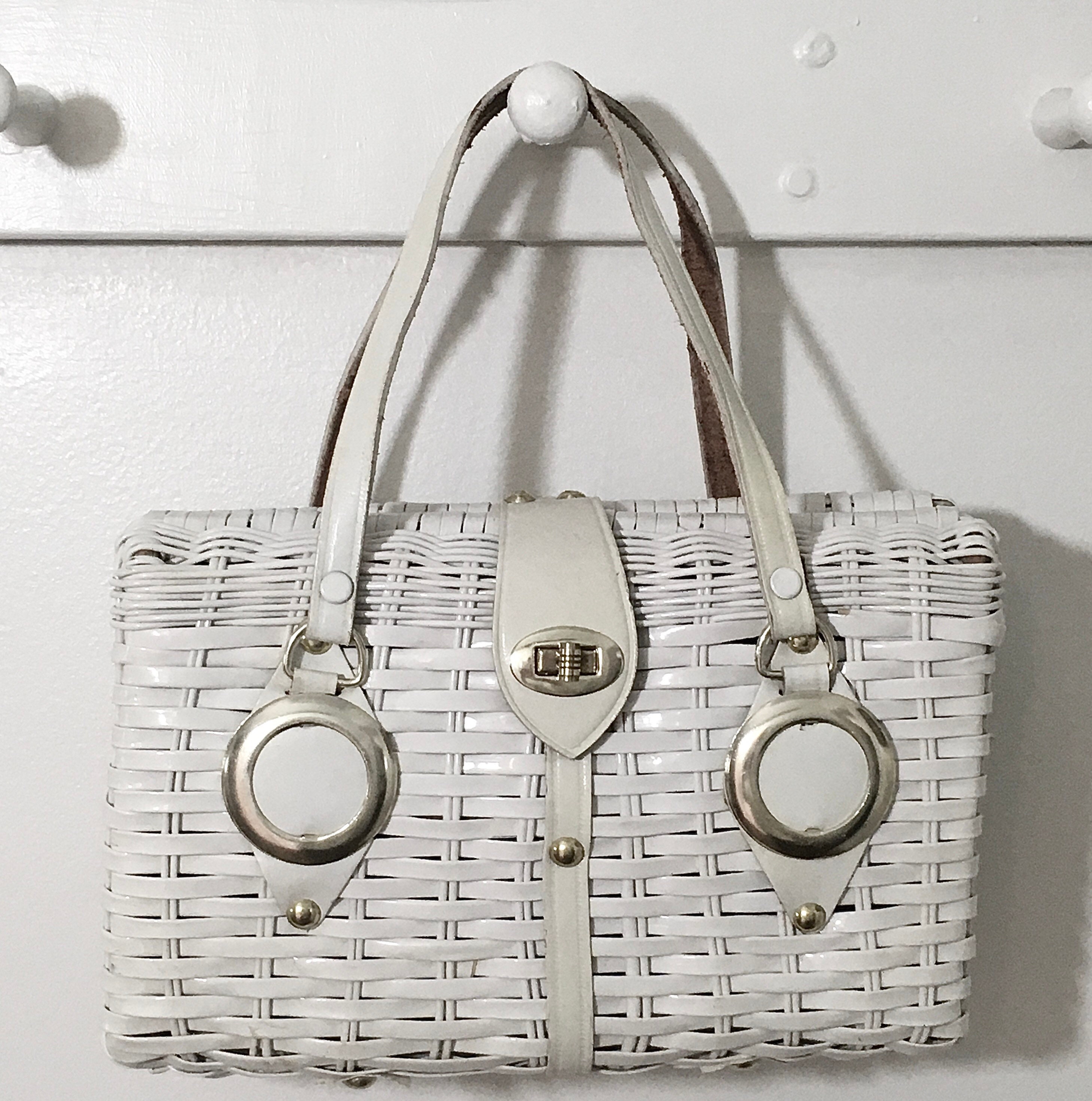 White and shop silver handbags