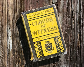Clouds of Witness by Dorothy L. Sayers   Lord Peter Wimsey Detective Murder Mystery Novel