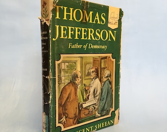 Thomas Jefferson Father of Democracy by Vincent Sheean  1953 Landmark Books | Box Thirteen Bookshop
