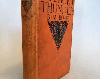 Black Thunder by B. M. Bower 1926 Vintage Western Book | Box Thirteen Bookshop