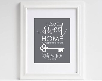 Realtor Closing Gift | Unique Realtor Closing Gift | Housewarming Gift | Personalized First Home Gift | Closing Gift | Home Sweet Home Sign