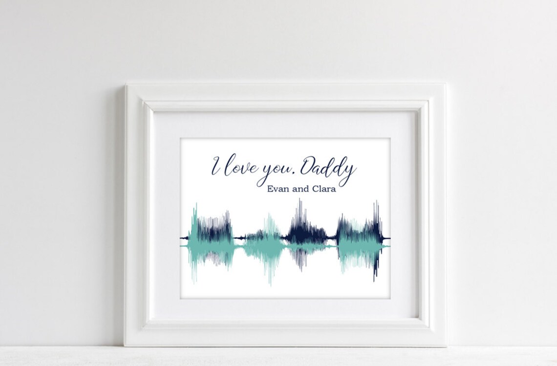 Voice Prints Custom Voice Print Voice Print Wave Art Etsy