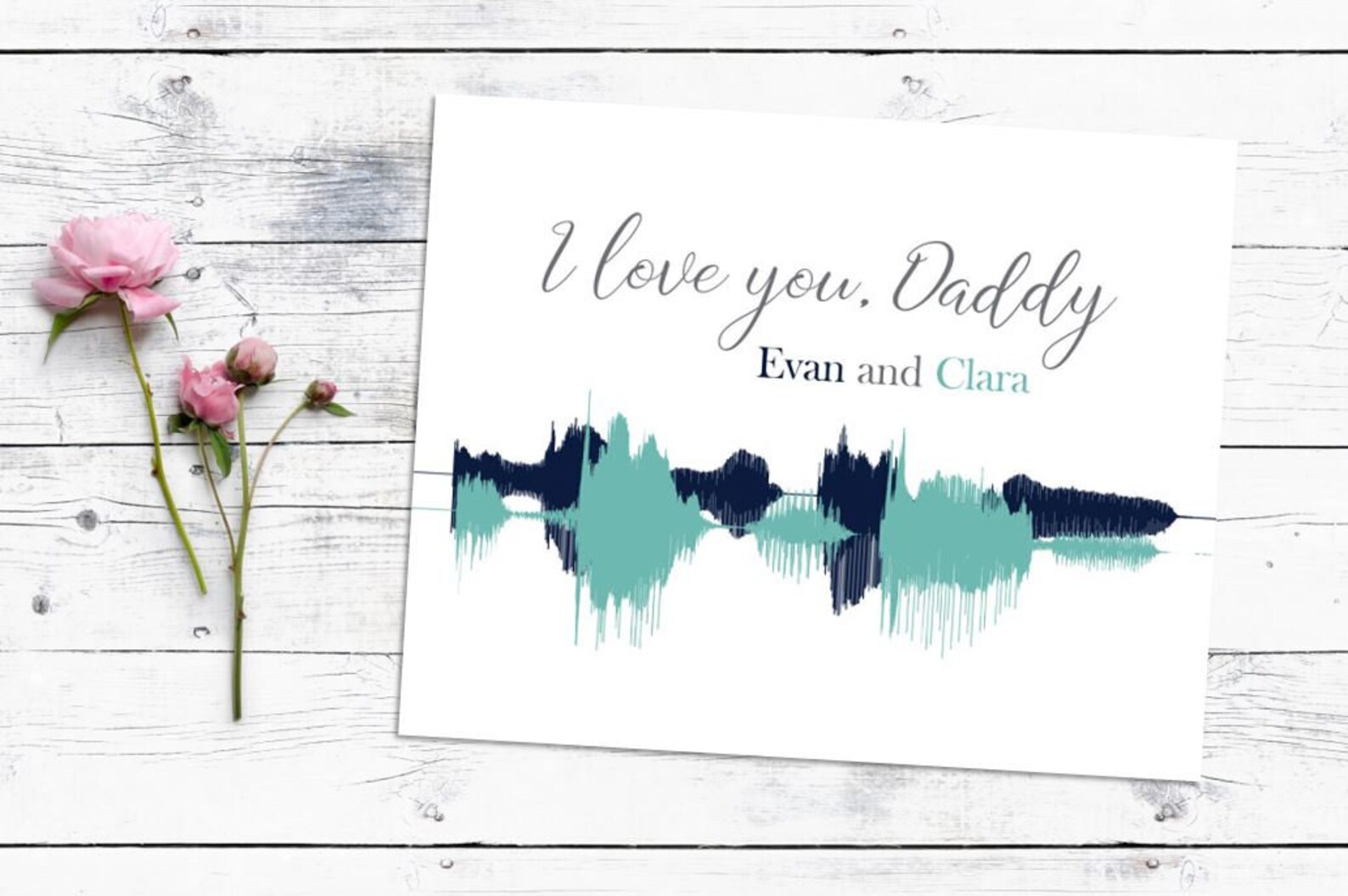 Voice Prints Custom Voice Print Voice Print Wave Art Etsy
