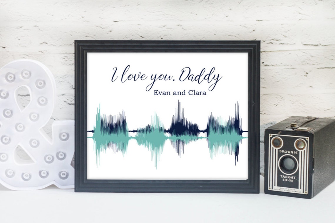 Voice Prints Custom Voice Print Voice Print Wave Art Etsy