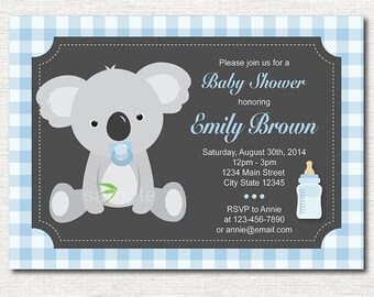 Koala Baby Shower Etsy