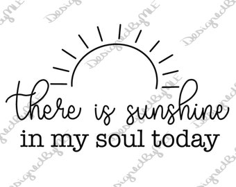 Sunshine In My Soul SVG: Diseño cristiano de verano (descarga digital)
