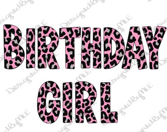 Leopard Geburtstagskind SVG PNG JPG: Gepard Druck (Instant Download)