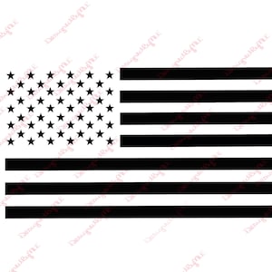 Black American Flag: United States Reverse Flag (Digital Download)