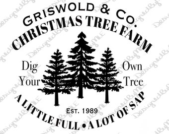 Griswold Christmas Tree Farm SVG PNG: Clark Griswold (Instant Download)