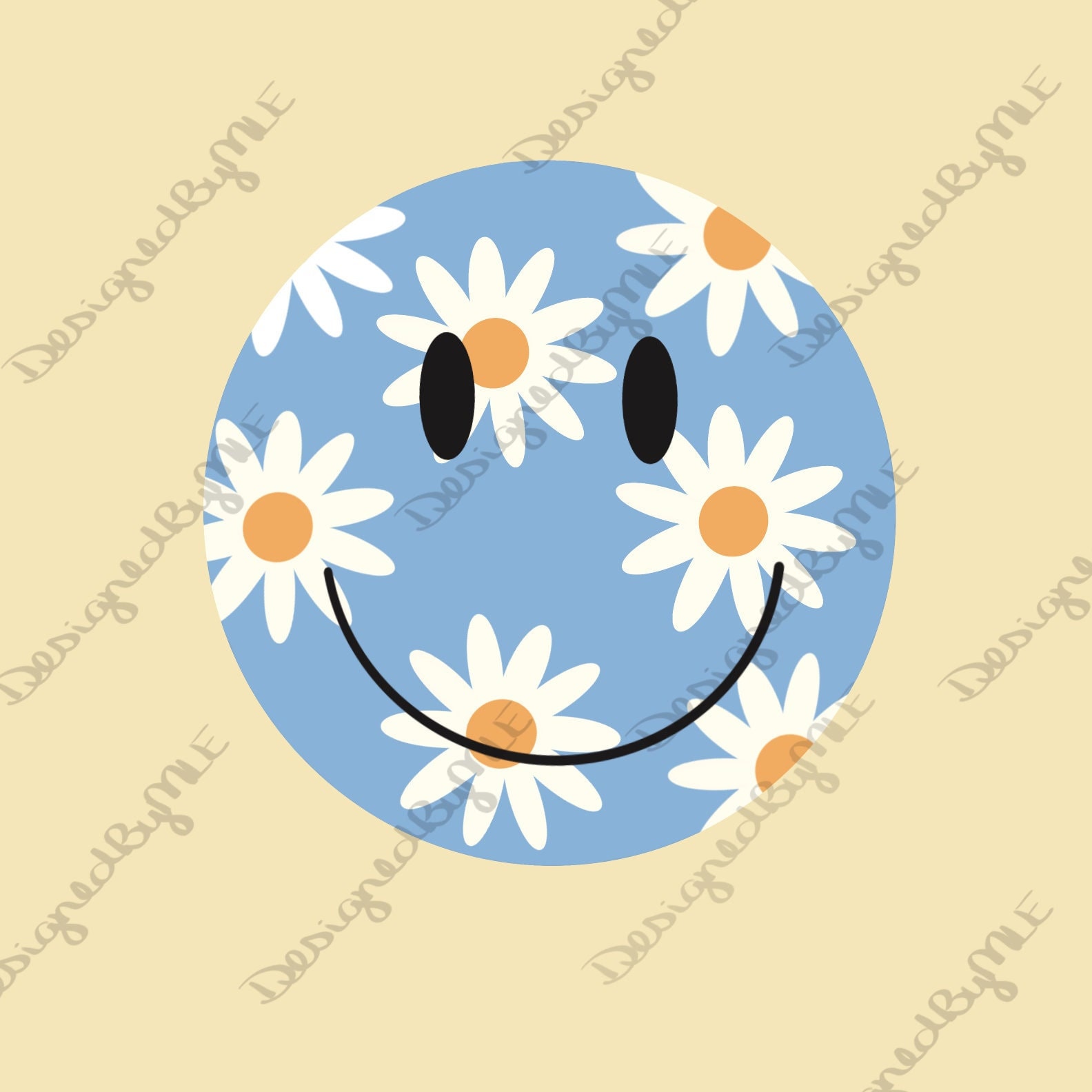 Daisy Smile SVG PNG Daisy Happy Face Daisy Smiley Face Etsy Australia