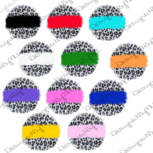 Leopard Print Circle Backgrounds: Sublimation PNG Bundle (Instant Download)
