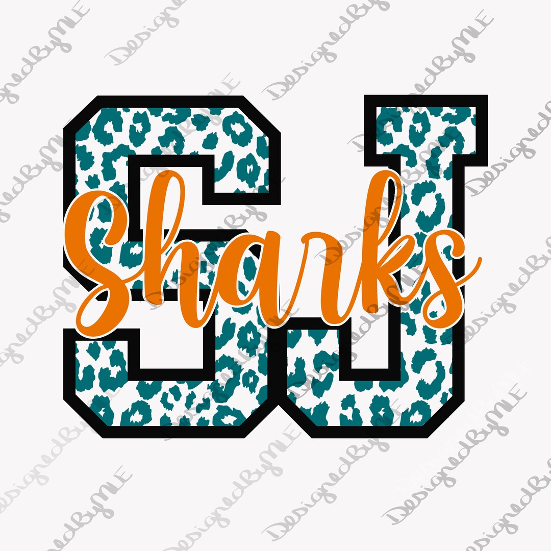 San Jose Sharks SVG PNG Leopard Sharks Cheetah Sharks - Etsy