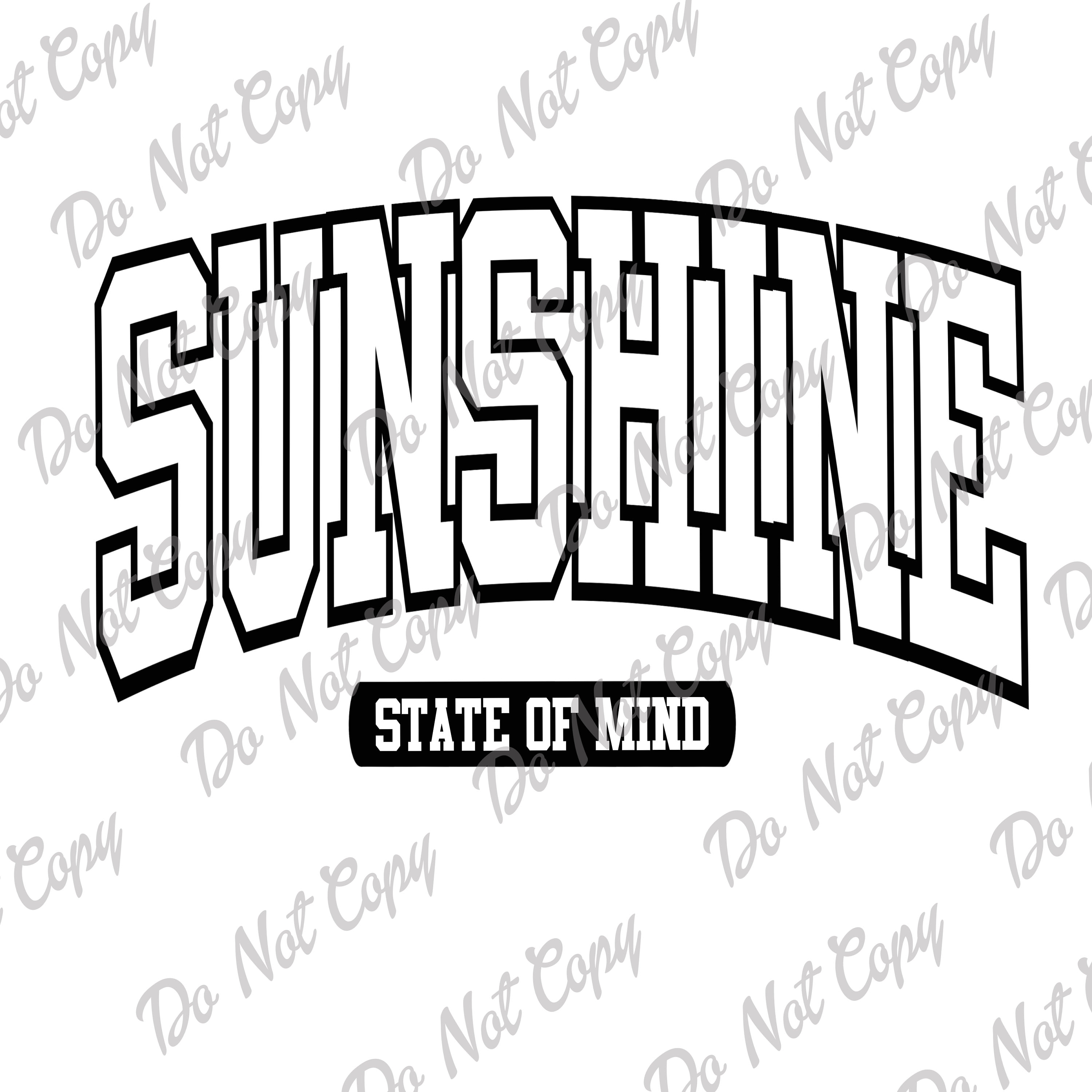 Sunshine State Of Mind SVG, PNG, Sunny, Sunshine, Summer, Beach Vacation, Instant Download
