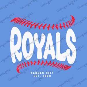 Royals honkbal PNG, SVG, honkbal, Kansas City, honkbalontwerp, kaarten, royals, Instant Download