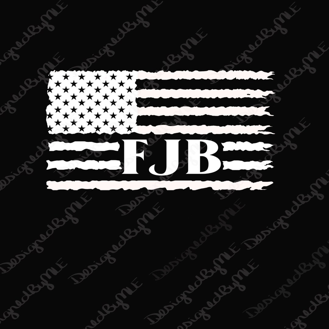 Distressed Flag FJB Sticker, FJB Decal, Fuck Joe Biden Car Decal, Anti ...