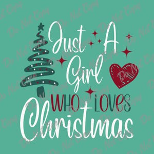 Christmas Girl SVG: Holiday Design, Cricut Cut File (Instant Download)