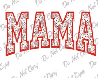 Mama Christmas Tree Cake PNG, Christmas Tree Cake, Mama Christmas, Instant Download