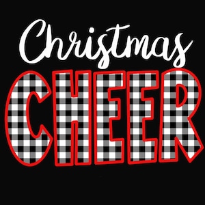 Christmas Cheer SVG, Buffalo Plaid Christmas Cheer, Christmas Sublimation, Christmas T Shirt Design, Christmas Digital Download
