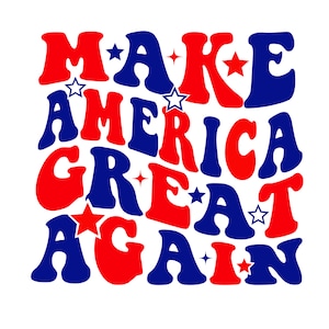 MAGA SVG, PNG, Trump For President, Make American Great Again Wave, Republican Party, Retro Trump, Donald Trump, Instant Download