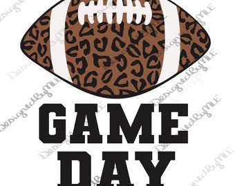 Leopard Football Game Day SVG PNG JPG: Articoli per tifosi (Download digitale)