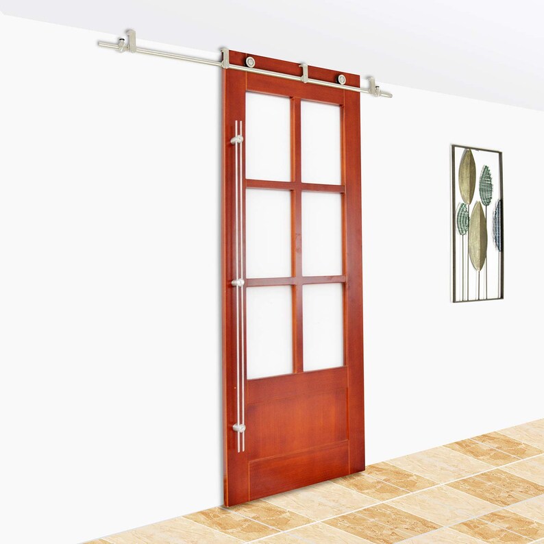 Stainless Steel Ceiling Bracket Sliding Barn Wood Door Track Hardware