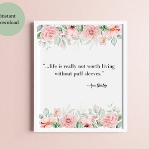 Anne of Green Gables | Anne of Green Gables Print | Anne Shirley | Book Lover Gift