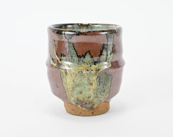Vintage Japanese Pottery Mashiko Yunomi Chawan Tea Cup