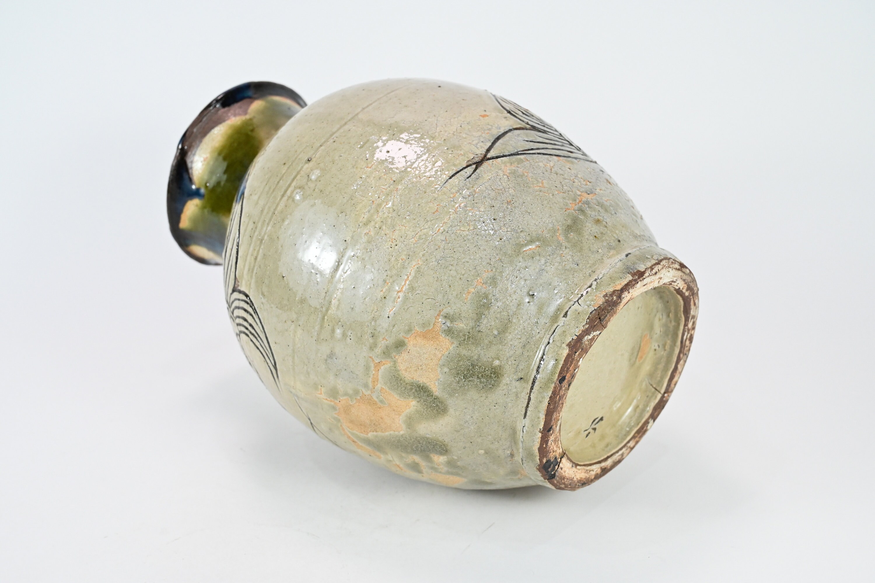 希少な金城次郎（1912-2004）人間国宝 沖縄陶器 魚文花瓶 - Etsy