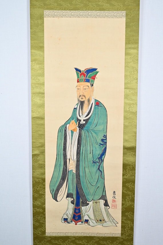 中国アンティーク風掛け軸