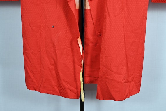 Vintage Japanese Red Haori Kimono Jacket - image 4