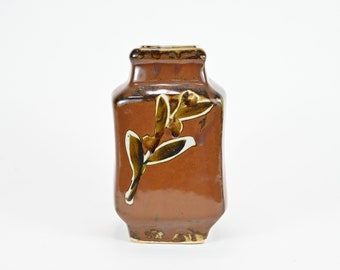 Ichiro Kimura Vintage japanische Keramik Mashiko Flaschenvase