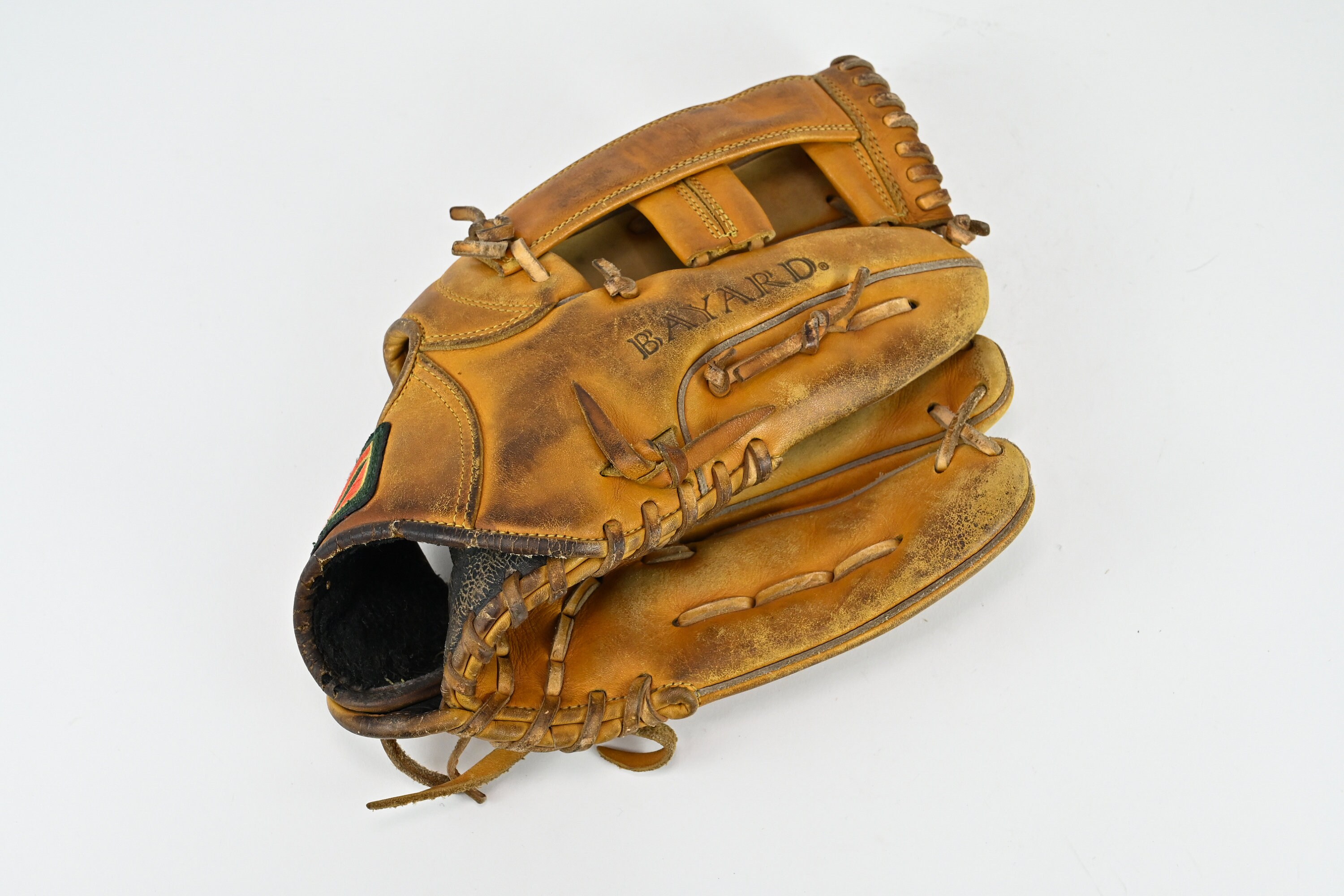 Vintage Mizuno Big M Baseball Leather Glove BUW League