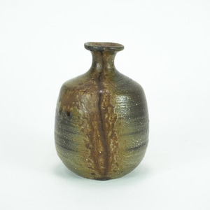 Vintage Japanese Pottery Bizen Ware Tokkuri Sake Bottle