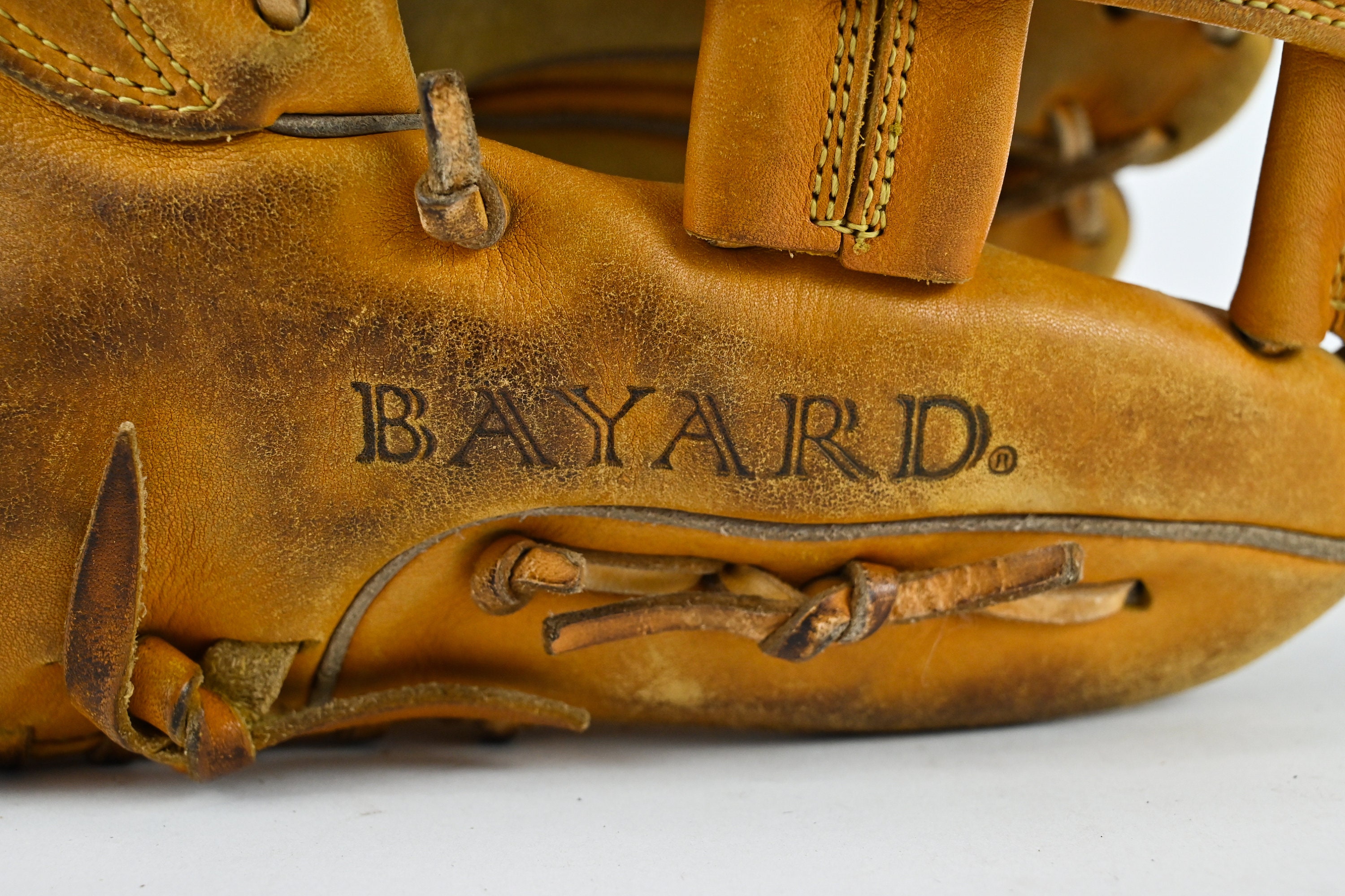 Vintage Mizuno Big M Baseball Leather Glove BUW League