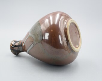 ヴィンテージ日本陶器益子焼柿釉徳利徳利花瓶 - Etsy 日本