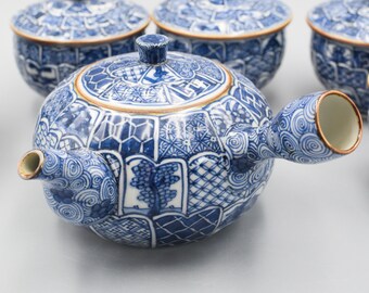 清水焼 京焼 茶器セット：磁器製急須と茶碗 - Etsy 日本