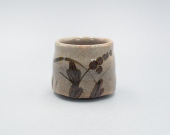 Vintage Japanese Pottery Guinomi Sake Cup