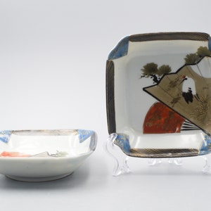 Pair Of Antique Japanese Porcelain Dish