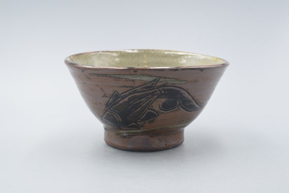 金城次郎（1912-2004） 希少な日本陶器 沖縄の魚絵飯碗 - Etsy 日本