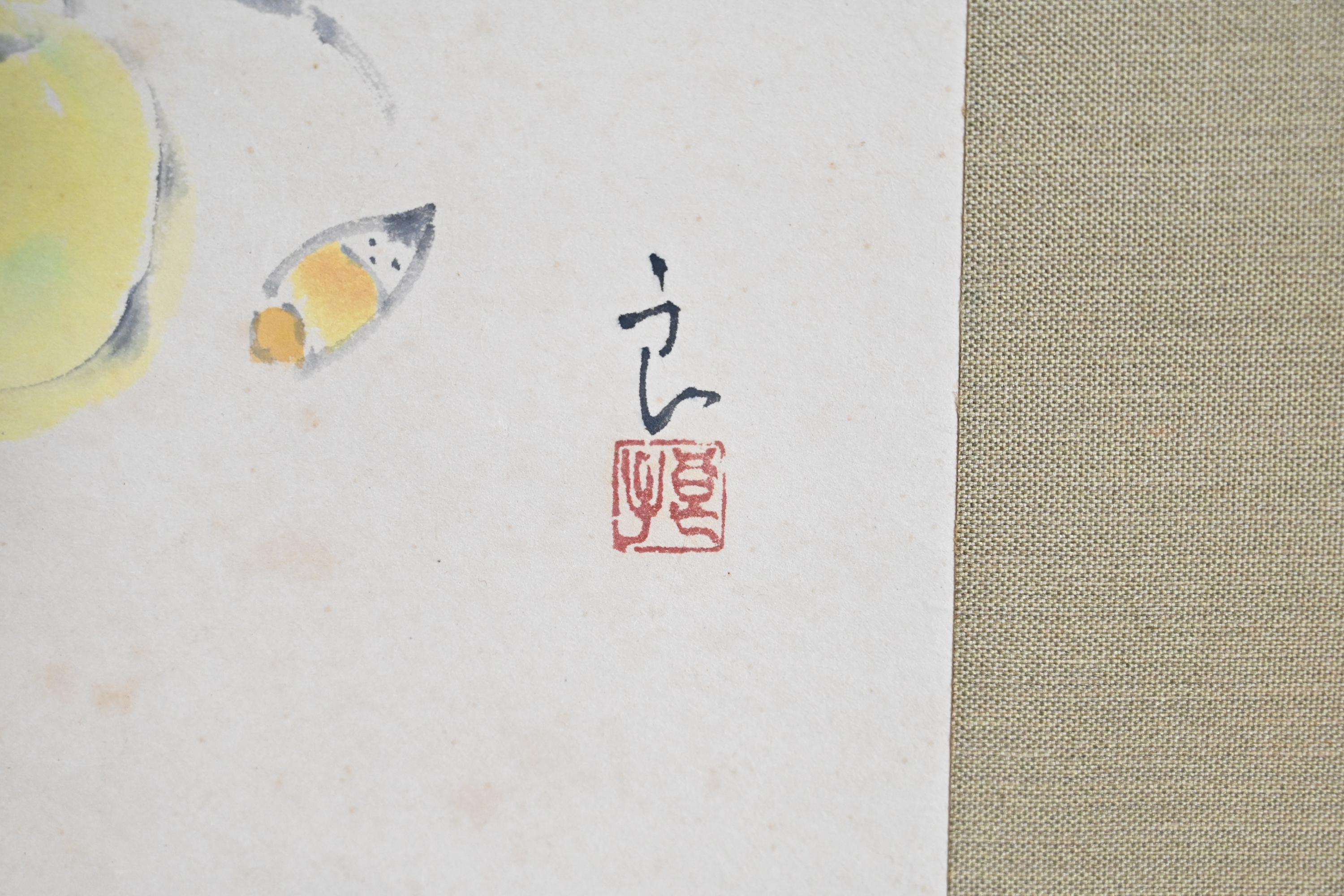 PEINTURE JAPONAISE ROULEAU SUSPENDU JAPON Kanoko Mikage moine