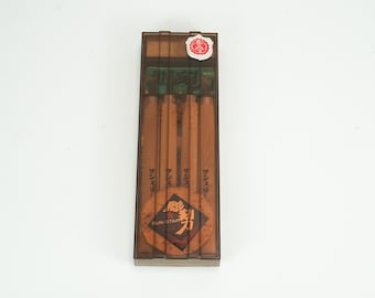 Juego de 4 cinceles japoneses para tallar madera Sun-Star, sin usar. Herramientas de talla de madera de los años 80-90.