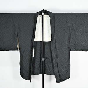 Vintage Japanese Black Haori Kimono Jacket