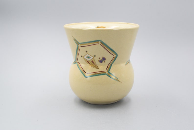 Vintage Japanese Pottery Kyoto Ware Mizusashi Cold Water Etsy