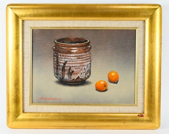 小阪正治 小阪正次 日本の油絵 湯呑み額装（値札10万円） - Etsy 日本